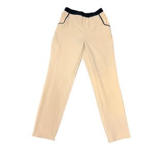 Dress pants with black trimming
